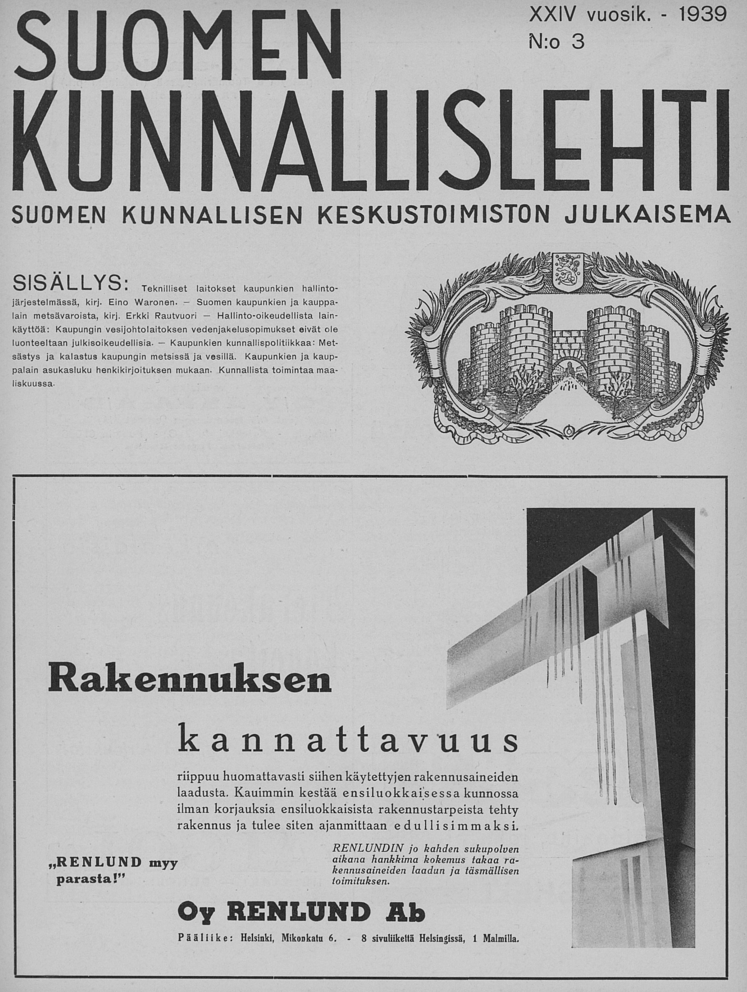  Suomen kunnallislehti no 3 - Digitaaliset aineistot -  Kansalliskirjasto