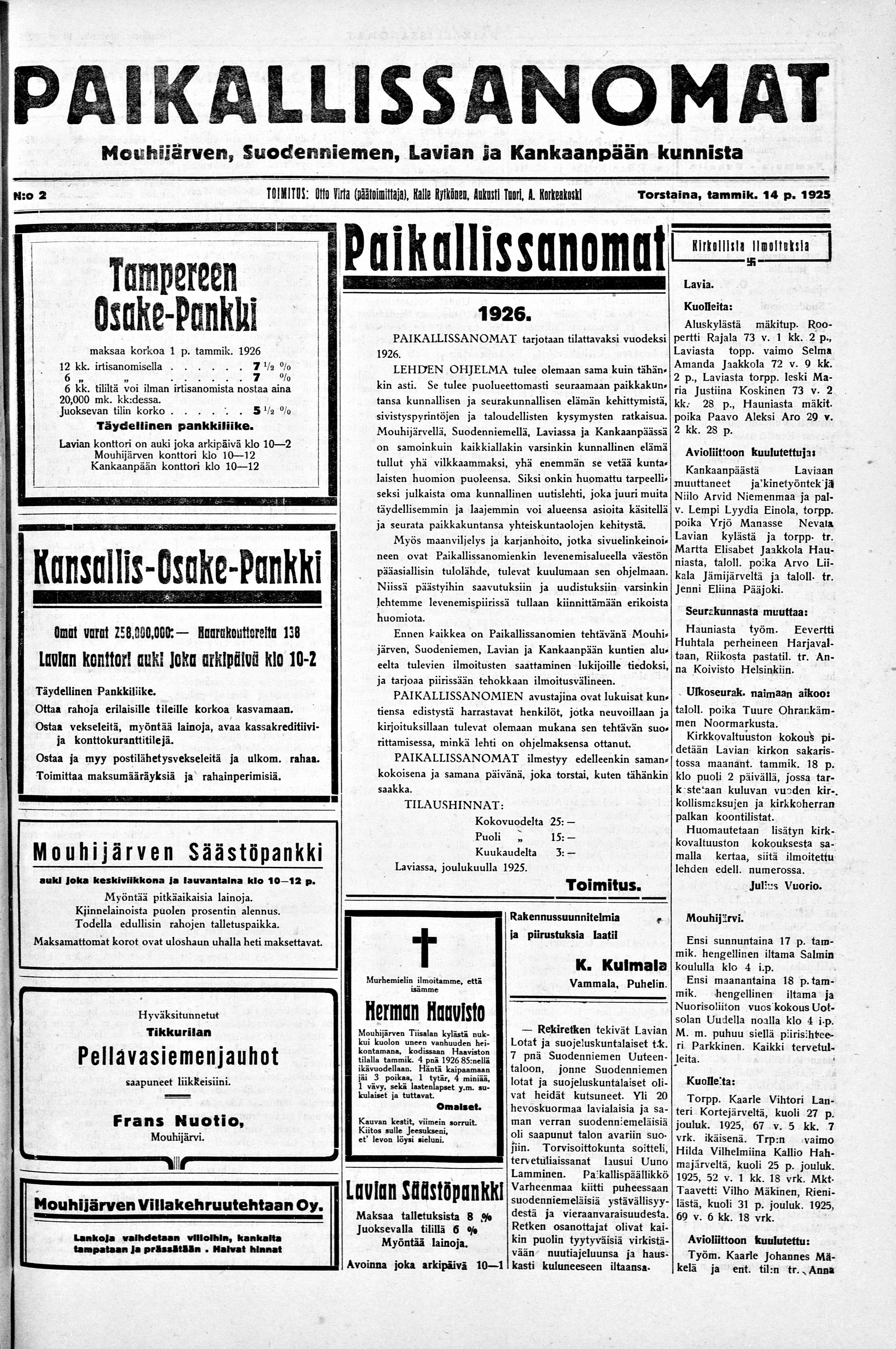 Digitaaliset aineistot - Kansalliskirjasto