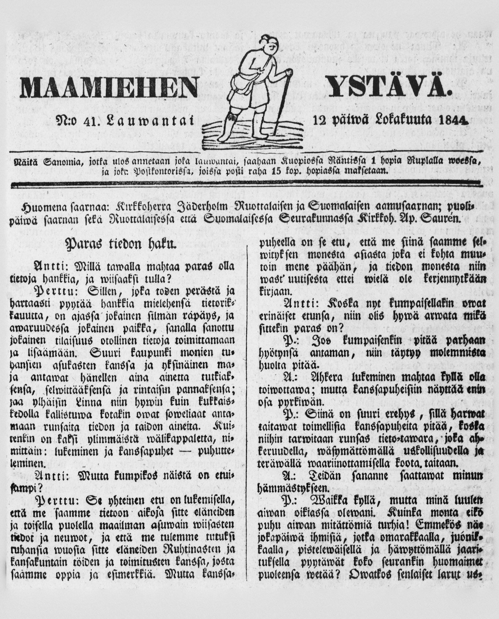 Kuvahaun tulos haulle maamiehen ystÃ¤vÃ¤